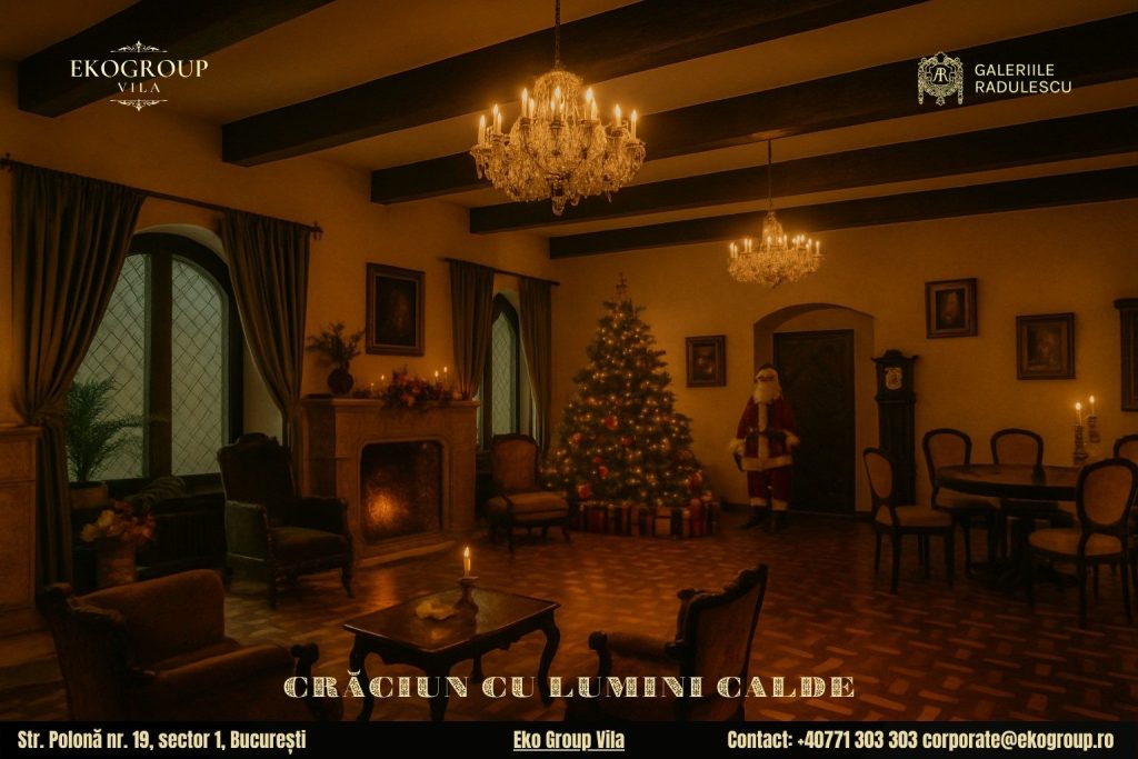 Evenimente de Crăciun București: Crăciunul anilor ’30 la Eko Group Vila, o experiență unică și rafinată în capitală